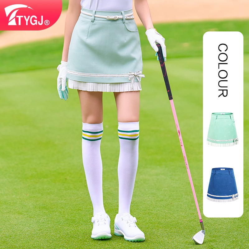 Letná dámska golfová sukňa, tenký A‑tvar, športová krátka sukňa s integrovanými šortkami, kvetinový vzor, model T370