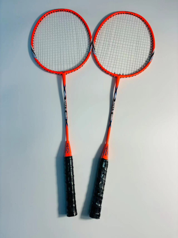 Badminton raketa od željeznog legura, jednodjelna, višebojna, za početnike, kućna upotreba, set za mlade