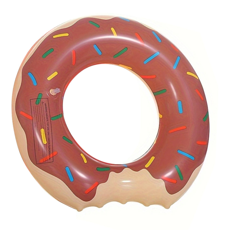 Ljetni plivački prsten donut – ekološki PVC, debljina 0,2 mm, za početnike, obiteljska zabava u bazenu