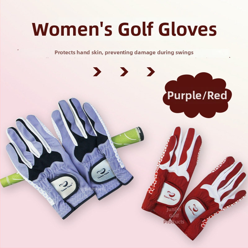 Ženske golf rukavice, vodootporan PU materijal, udobne i prozračne, odvod znoja, rastezljive za trening i zaštitu