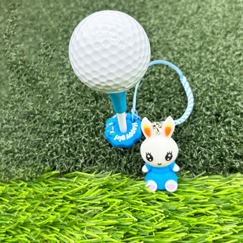 Golf tee s preslatkim crtanim zeka dizajnom, plastični držač lopte 83 mm i narukvica protiv gubitka