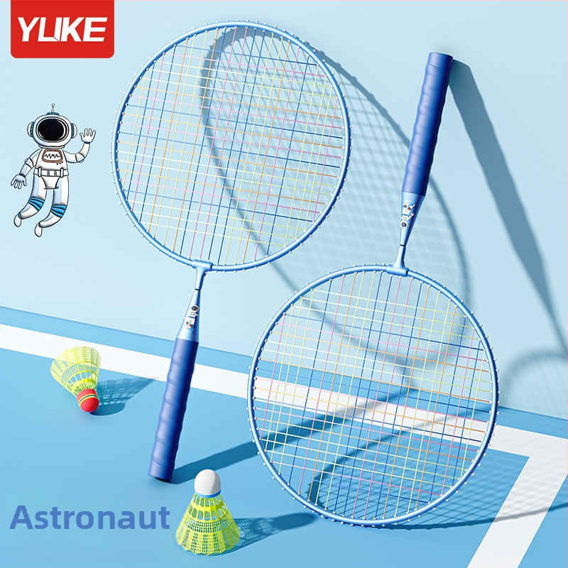 Dječji badminton set, izdržljive dvostruke rekete za djecu 3–12 godina, komplet s crtanim igračkama