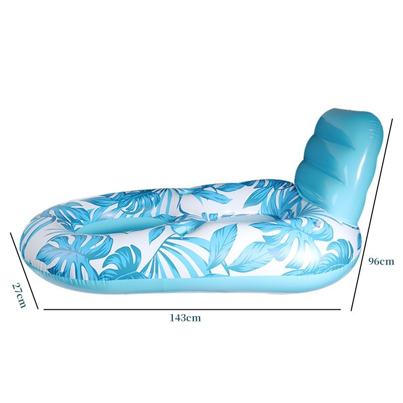 Pat gonflabil pentru piscină în aer liber, șezlong plutitor pentru adulți și copii, canapea plutitoare din PVC