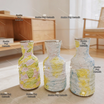Keramička mini vaza u obliku sladoleda, skandinavski moderni minimalistički stil za kućnu dekoraciju