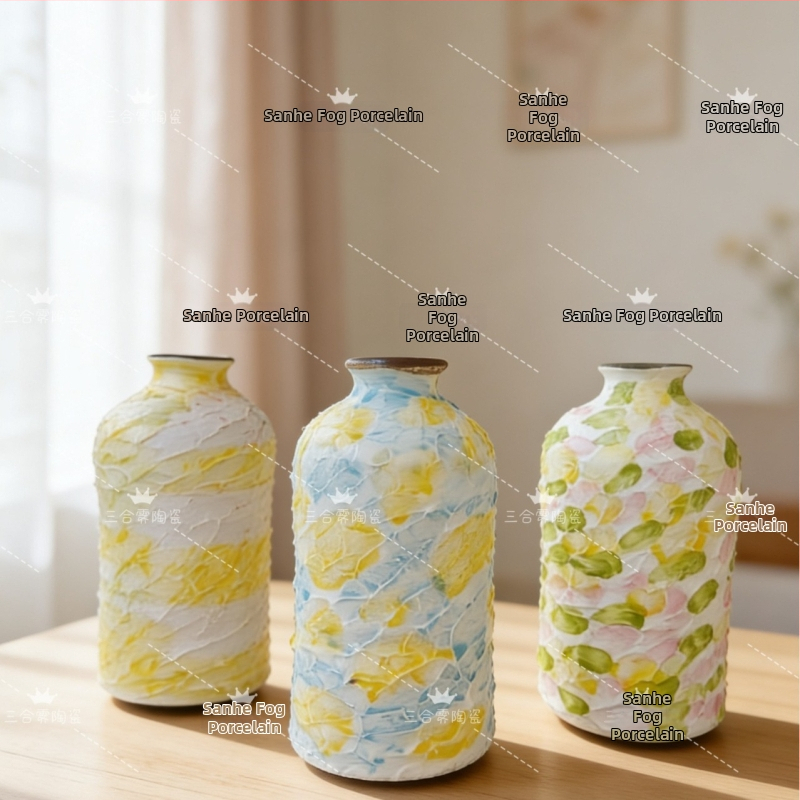 Keramička mini vaza u obliku sladoleda, skandinavski moderni minimalistički stil za kućnu dekoraciju