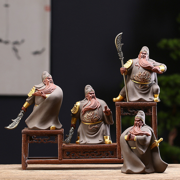 Kreativna keramička figura Guan Yu, Guan Gong i Er Ye za kućnu ili uredsku stolnu dekoraciju u kineskom stilu