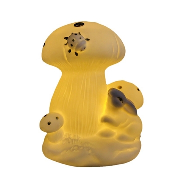Porcelano LED noćna svjetiljka u obliku gljive, božićna dekoracija za spavaću sobu