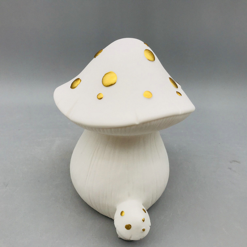 Porcelano LED noćna svjetiljka u obliku gljive, božićna dekoracija za spavaću sobu