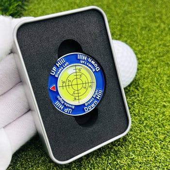 Cross-Border Plastični marker za golf loptu s nivoom, dvostrano obojeni mjerenjem nagiba zelene, pribor u poklon kutiji