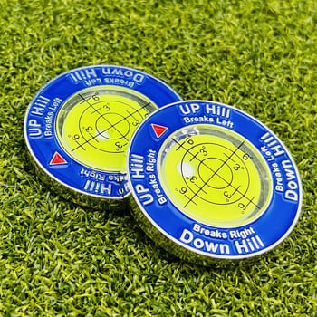 Cross-Border Plastični marker za golf loptu s nivoom, dvostrano obojeni mjerenjem nagiba zelene, pribor u poklon kutiji