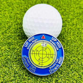 Cross-Border Plastični marker za golf loptu s nivoom, dvostrano obojeni mjerenjem nagiba zelene, pribor u poklon kutiji