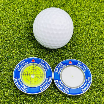 Cross-Border Plastični marker za golf loptu s nivoom, dvostrano obojeni mjerenjem nagiba zelene, pribor u poklon kutiji