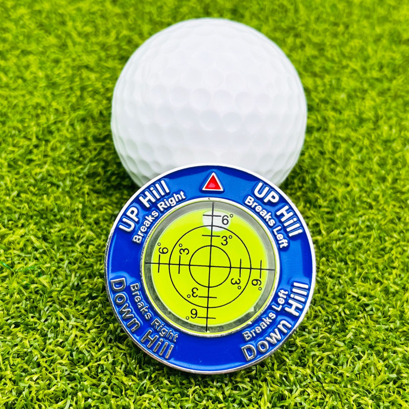 Cross-Border Plastični marker za golf loptu s nivoom, dvostrano obojeni mjerenjem nagiba zelene, pribor u poklon kutiji