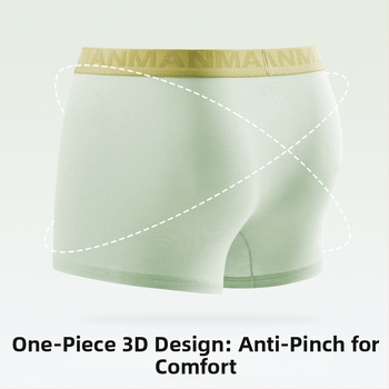Muške boxerice od modalnog materijala, Herbal Natural Color, 2025 novi model, lagane, udobne, uzorak blok boja