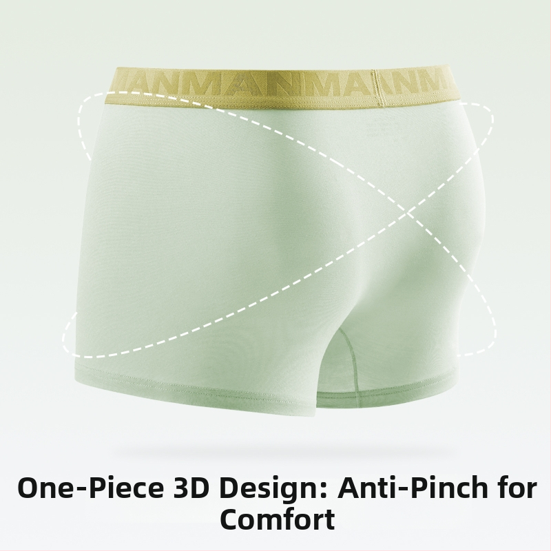 Muške boxerice od modalnog materijala, Herbal Natural Color, 2025 novi model, lagane, udobne, uzorak blok boja