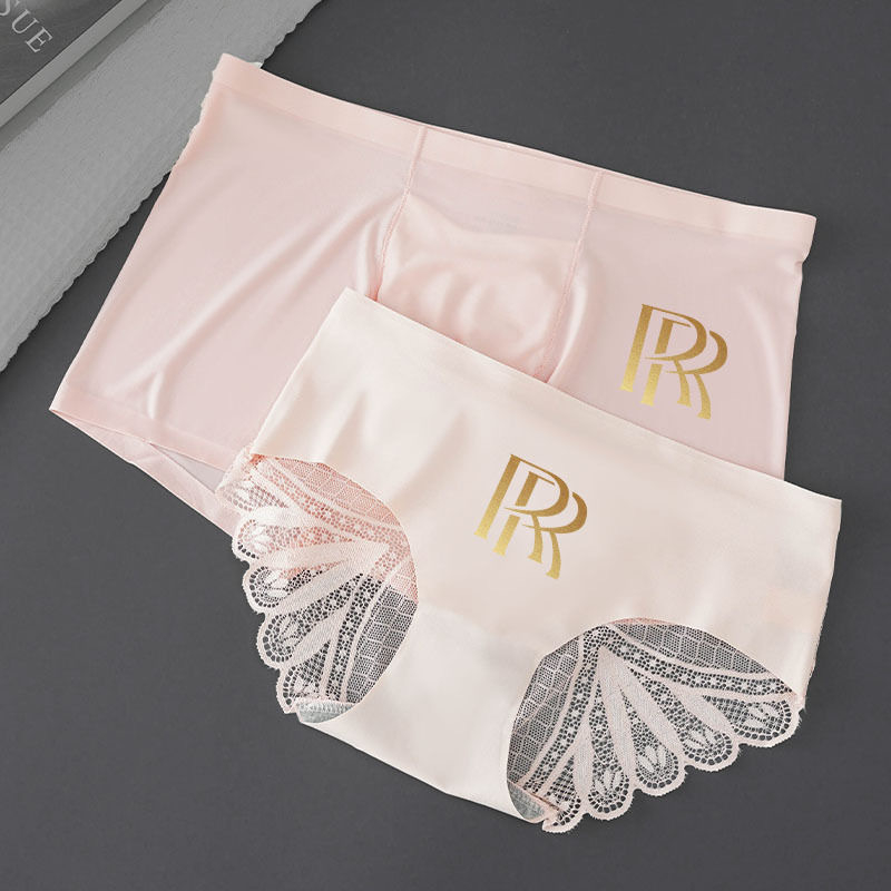 Par donjeg rublja od ice silk, bezšivne, ljetni sportski stil s čipkastim rubom