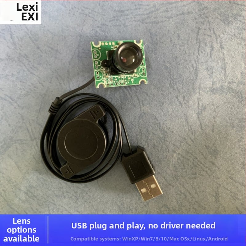 USB kamera modul za Raspberry Pi bez upravljača, kompatibilan s Pi 4/5, plug-and-play 480p