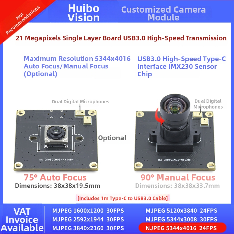 20 MP USB 3.0 HD modul kamere za dokumente s AF IMX230 za desktop i Android