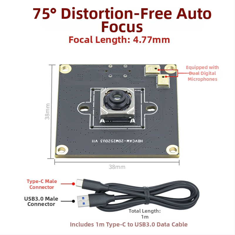 20 MP USB 3.0 HD modul kamere za dokumente s AF IMX230 za desktop i Android
