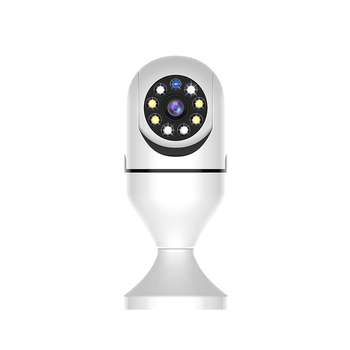 Cameră bec E27, rotire la 360°, WiFi, vizionare nocturnă 1080p.