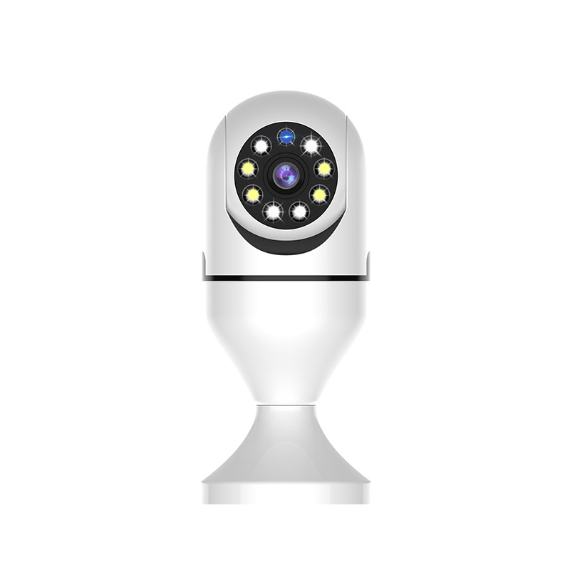 Cameră bec E27, rotire la 360°, WiFi, vizionare nocturnă 1080p.