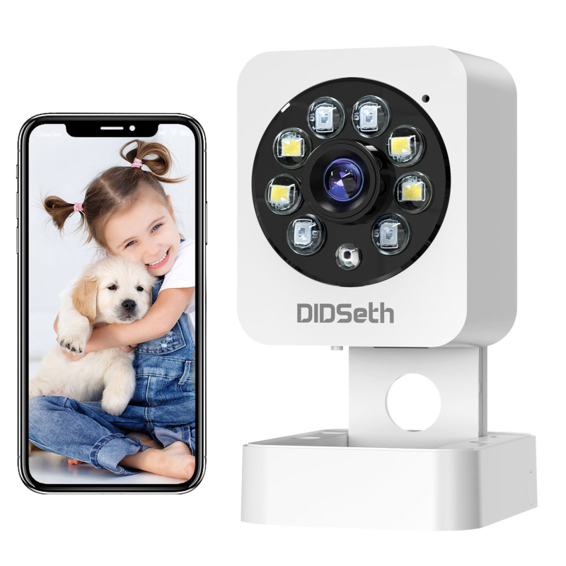 DIDSeth Wi‑Fi Biztonsági Kamera 1080P távoli kétirányú hangkommunikációval, okos otthon megfigyelése