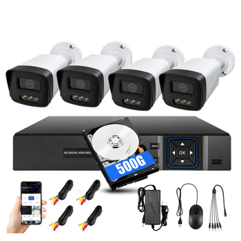 AHD CCTV megfigyelő készlet 4- és 8-csatornás kamerákkal