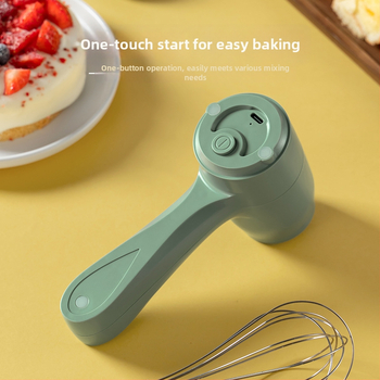 Mixer electric fără fir pentru ouă – mini mixer de bucătărie pentru lapte, smântână și aluat, 3 viteze