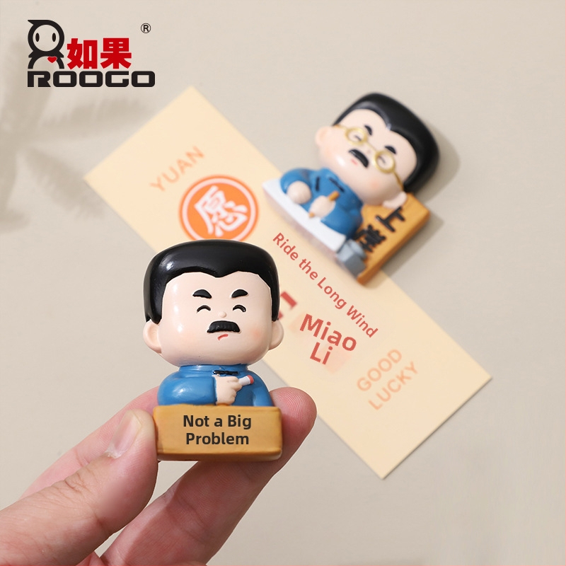 Lu Xun figura od smole – magnet za frižider – suvenir s putovanja