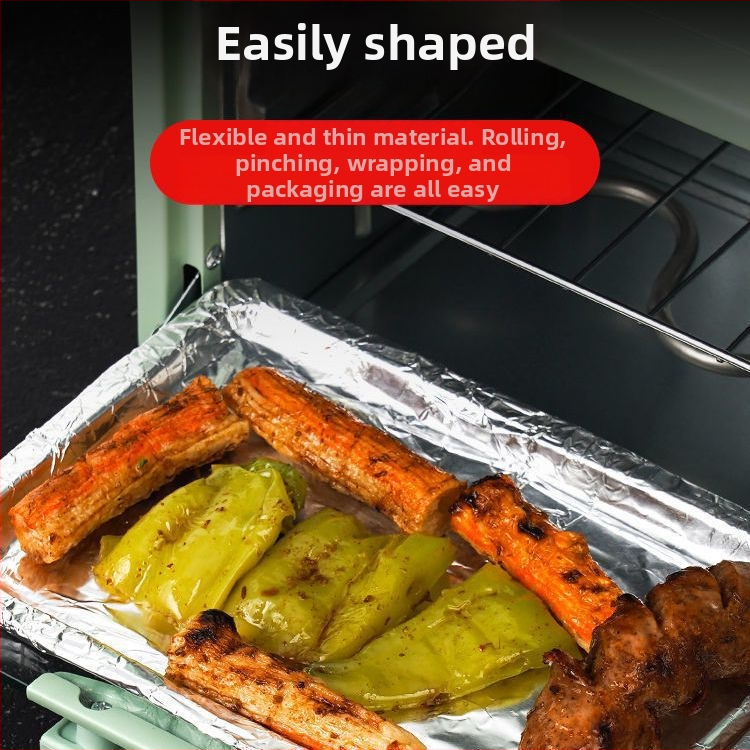 Debelo aluminijska folija u roli za air fryer i pećnicu, velika rolna