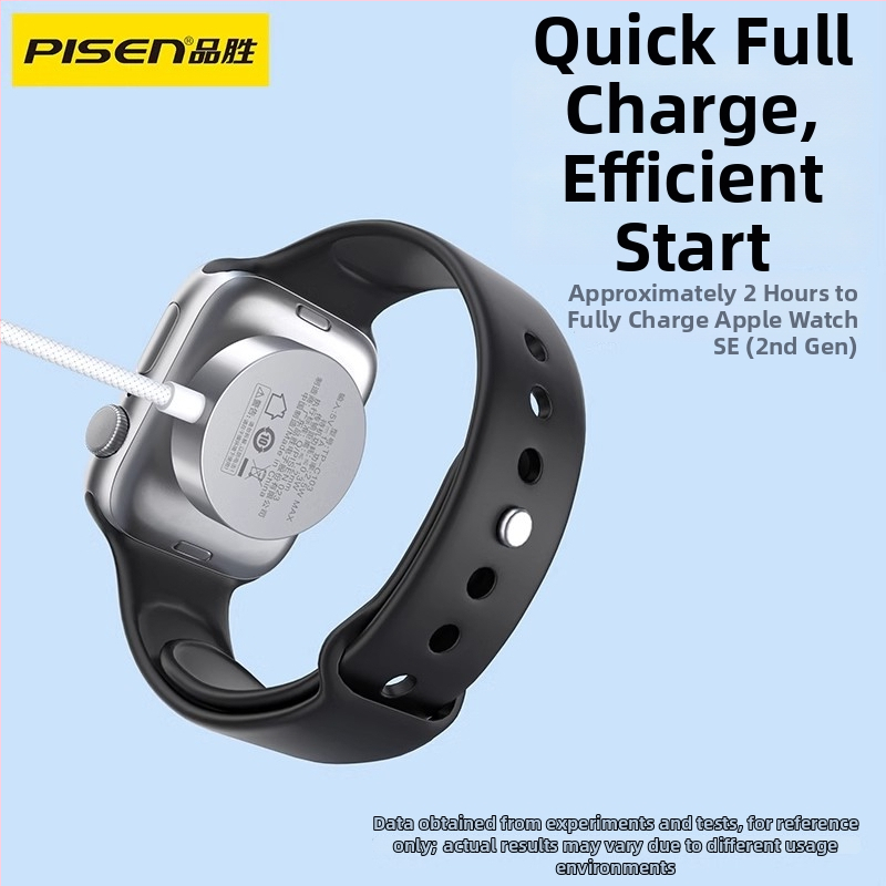 Pisen punjač za Apple Watch i kabel za punjenje, kompatibilan s iWatch S7, S8 i S9