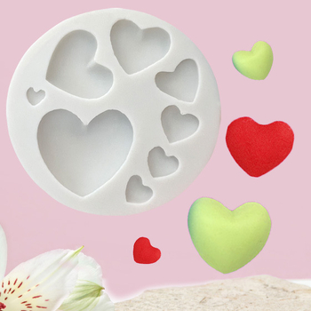Set silikonskih kalupa s 8 srca, velikih i malih, za fondant i čokoladu, DIY pečenje