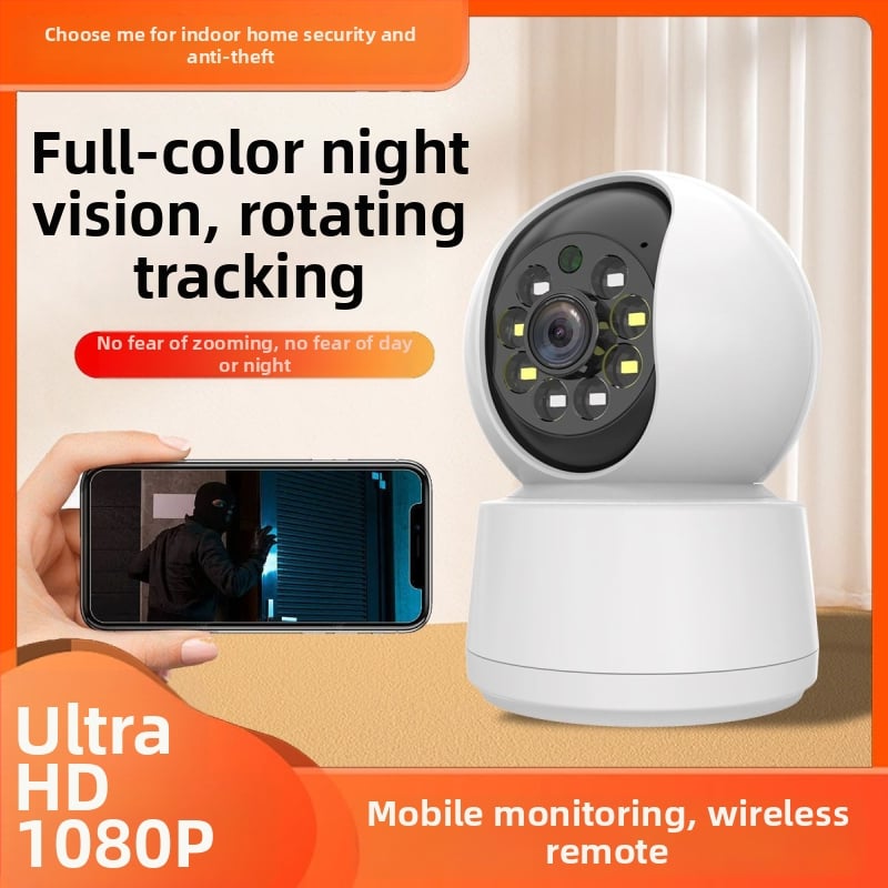 Cameră de supraveghere wireless pentru casă, cu vizionare în noapte HD, panoramă la 360°, monitorizare de la distanță