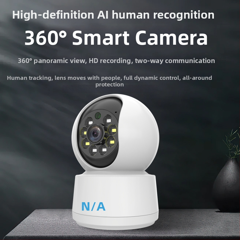 Cameră de supraveghere wireless pentru casă, cu vizionare în noapte HD, panoramă la 360°, monitorizare de la distanță