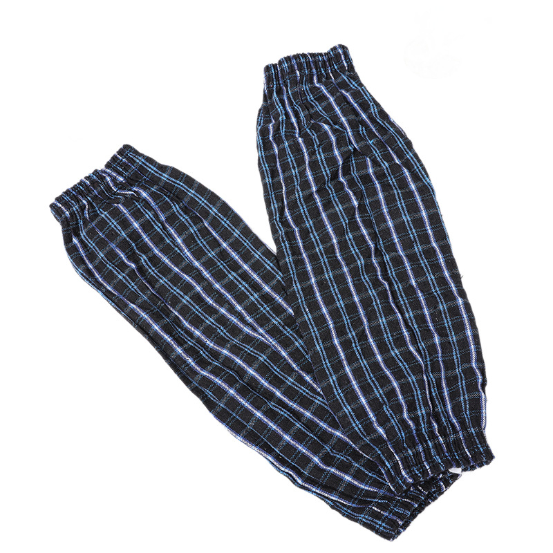 Dugi pamucni radni rukavi, unisex, otporni na mrlje, zaštitni rukavi za posao, karirani uzorak