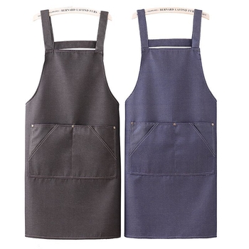 Denim pregača, debeli, izdržljivi materijal, pamuk-lan mješavina, za zavarivanje, rukovanje, vrtlarstvo i slikanje.