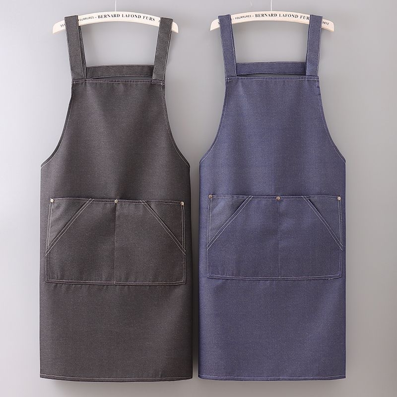 Denim pregača, debeli, izdržljivi materijal, pamuk-lan mješavina, za zavarivanje, rukovanje, vrtlarstvo i slikanje.