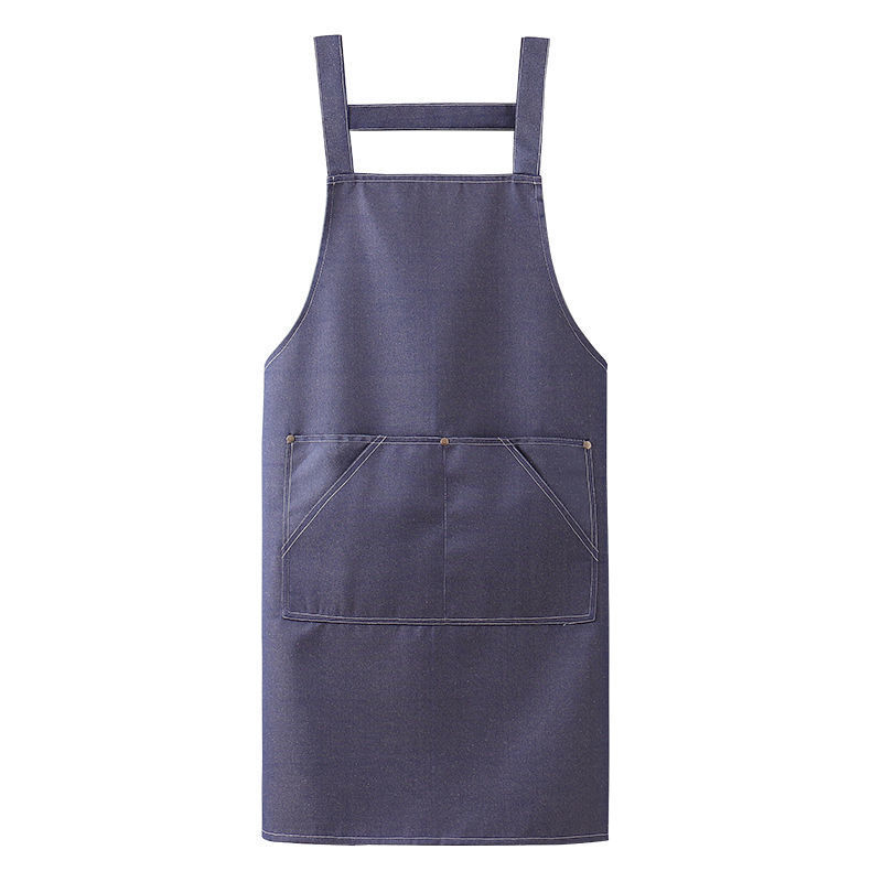 Denim pregača, debeli, izdržljivi materijal, pamuk-lan mješavina, za zavarivanje, rukovanje, vrtlarstvo i slikanje.