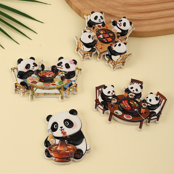 Panda magnets na hladnjak – kultura hot pota i gradske atrakcije, suvenir