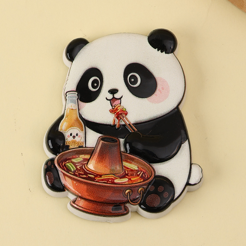 Panda magnets na hladnjak – kultura hot pota i gradske atrakcije, suvenir