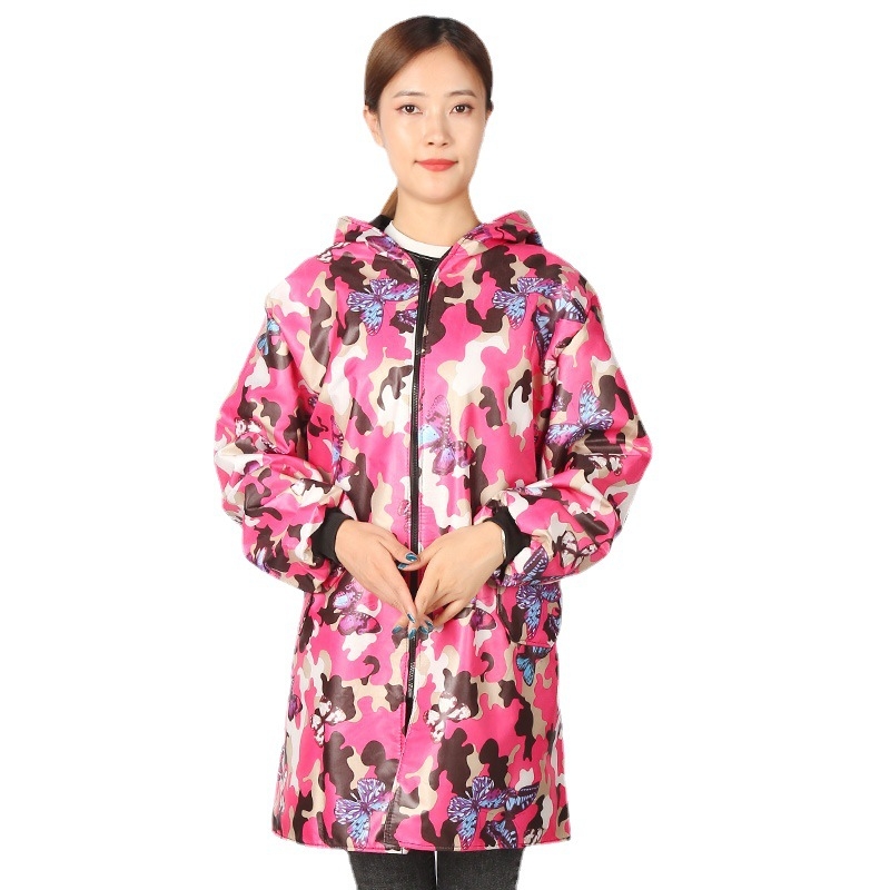 Kamuflažni vodootporni dugi smock s velurom podstavom, unisex radno odijelo s otiskom