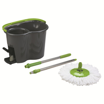 Integrirani set mop i kantu, bez dodirivanja rukama, dvostruko pogonski mop od mikrovlakana s rotacijom