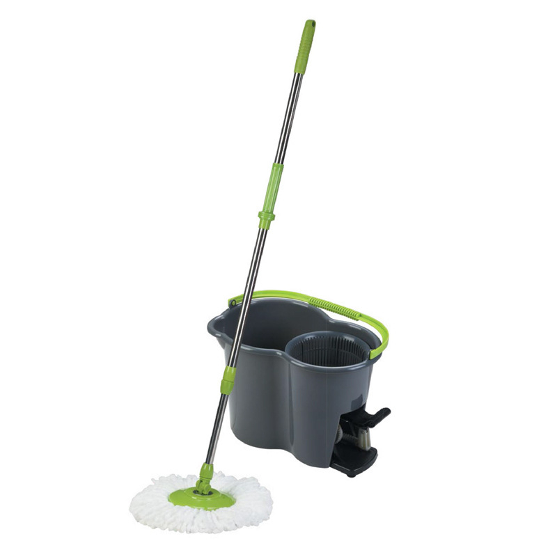 Integrirani set mop i kantu, bez dodirivanja rukama, dvostruko pogonski mop od mikrovlakana s rotacijom