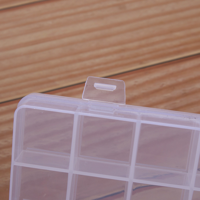 Prozirna plastična kutija s 24 odjeljka za skladištenje DIY perlica i nakita