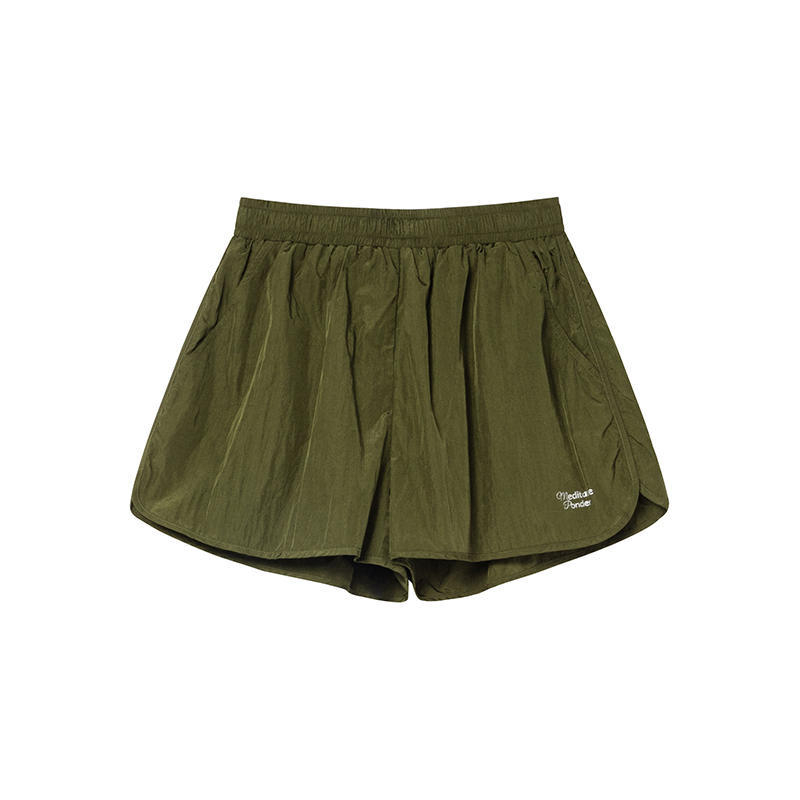 Ženske sportske šortseve za vanjske aktivnosti, s elastičnim pojasom, brzo se suše, visokim strukom, opuštenog kroja, casual stil
