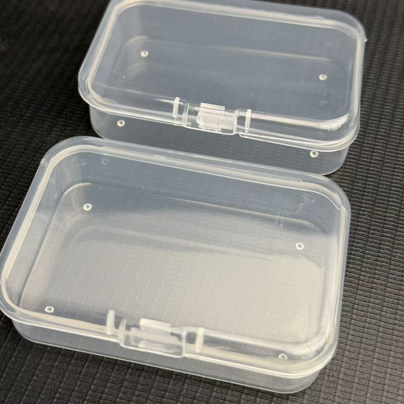 7,5 cm kvadratna kutija za pohranu perli, sitnih dijelova i elektroničkih komponenti — prašinu otporna plastična kutija s poklopcem