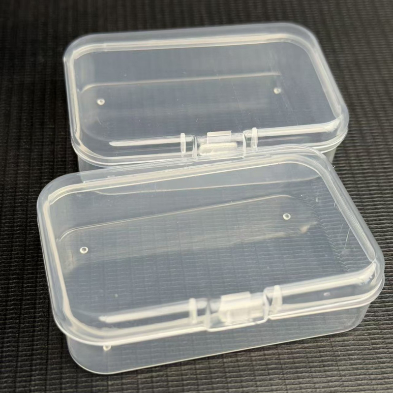 7,5 cm kvadratna kutija za pohranu perli, sitnih dijelova i elektroničkih komponenti — prašinu otporna plastična kutija s poklopcem