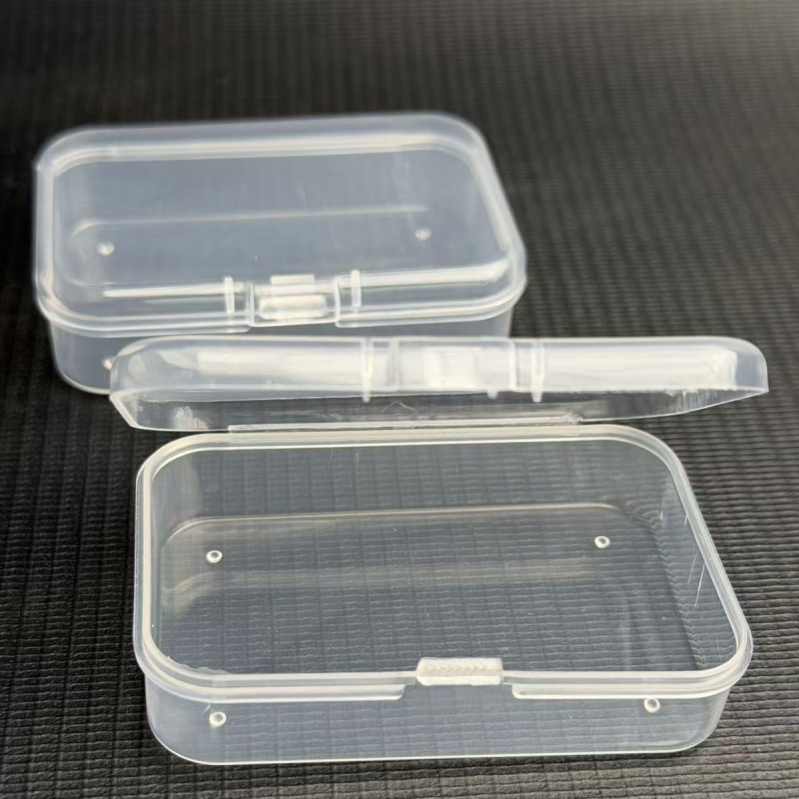 7,5 cm kvadratna kutija za pohranu perli, sitnih dijelova i elektroničkih komponenti — prašinu otporna plastična kutija s poklopcem