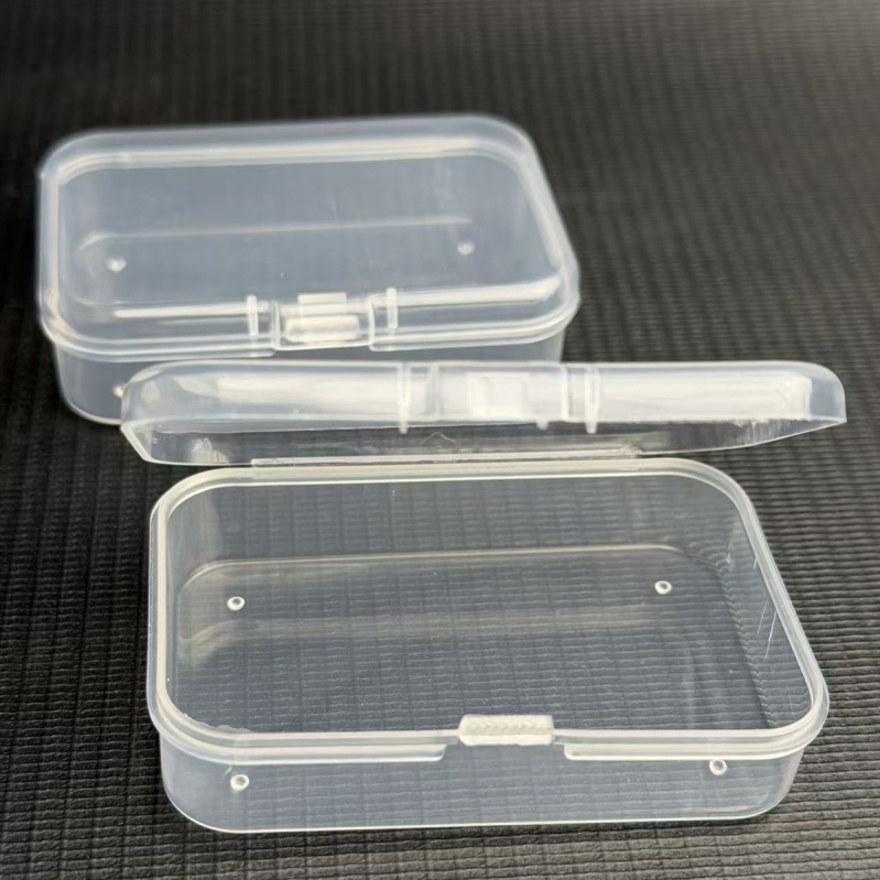 7,5 cm kvadratna kutija za pohranu perli, sitnih dijelova i elektroničkih komponenti — prašinu otporna plastična kutija s poklopcem