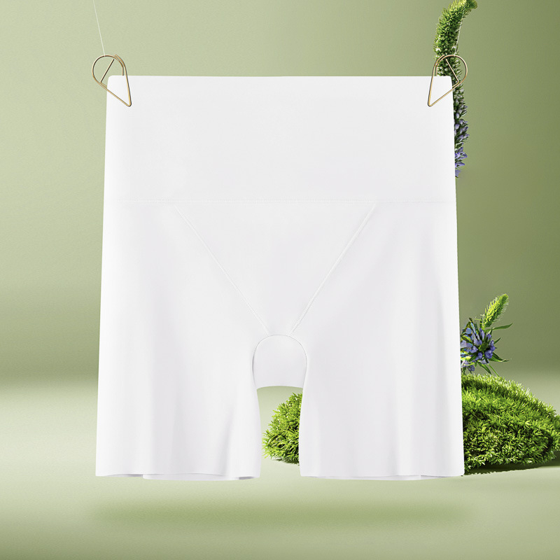 Visoki pojas, oblikovanje trbuha, Ice Silk bešavne sigurnosne hlače za žene, 3/4 duljine, plus veličina, nevidljivi podizač bokova